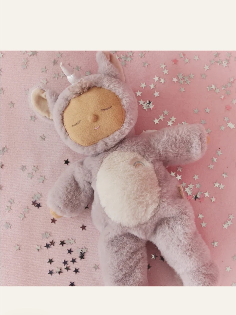 Olli Ella Cozy Dinkum Doll Unicorn - Sugarpie